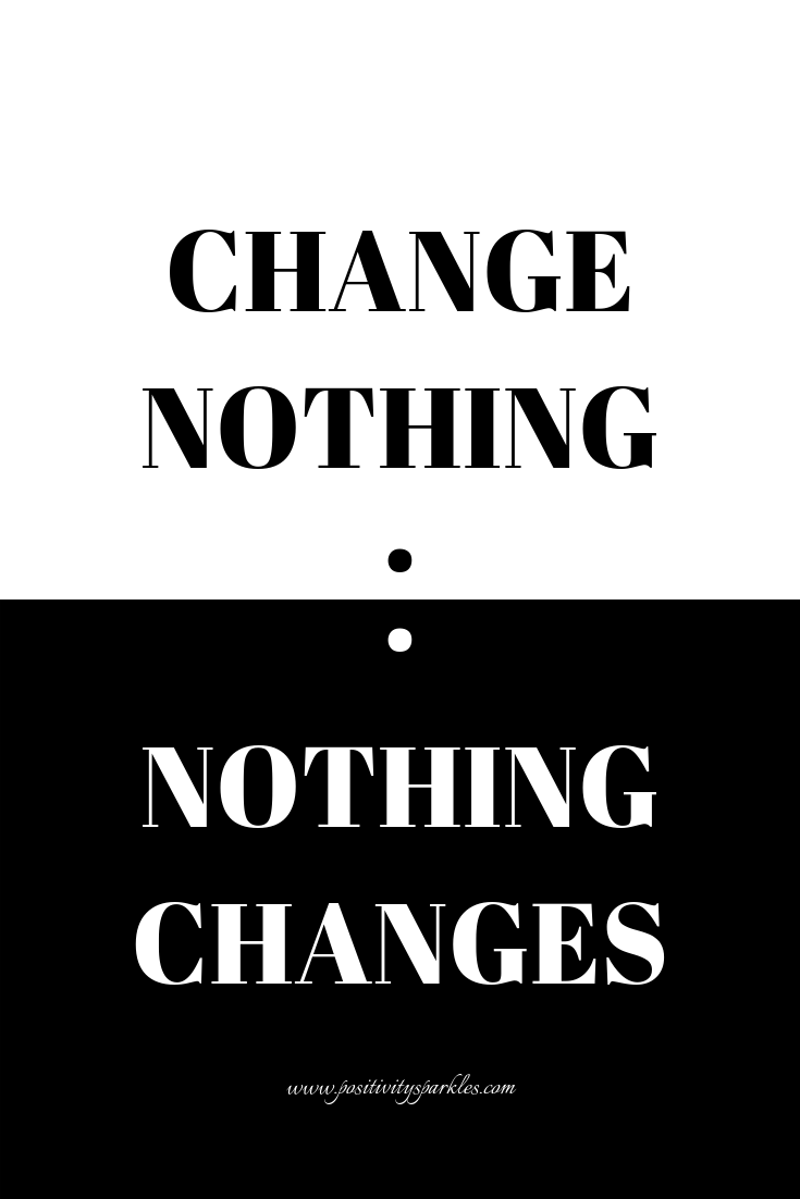 aa nothing changes if nothing changes