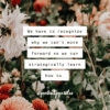 we have to recognize why we can't move forward so we can strategically learn how to positivitysparkles quotes