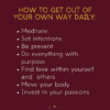How to get out of your own way daily positivitysparkles