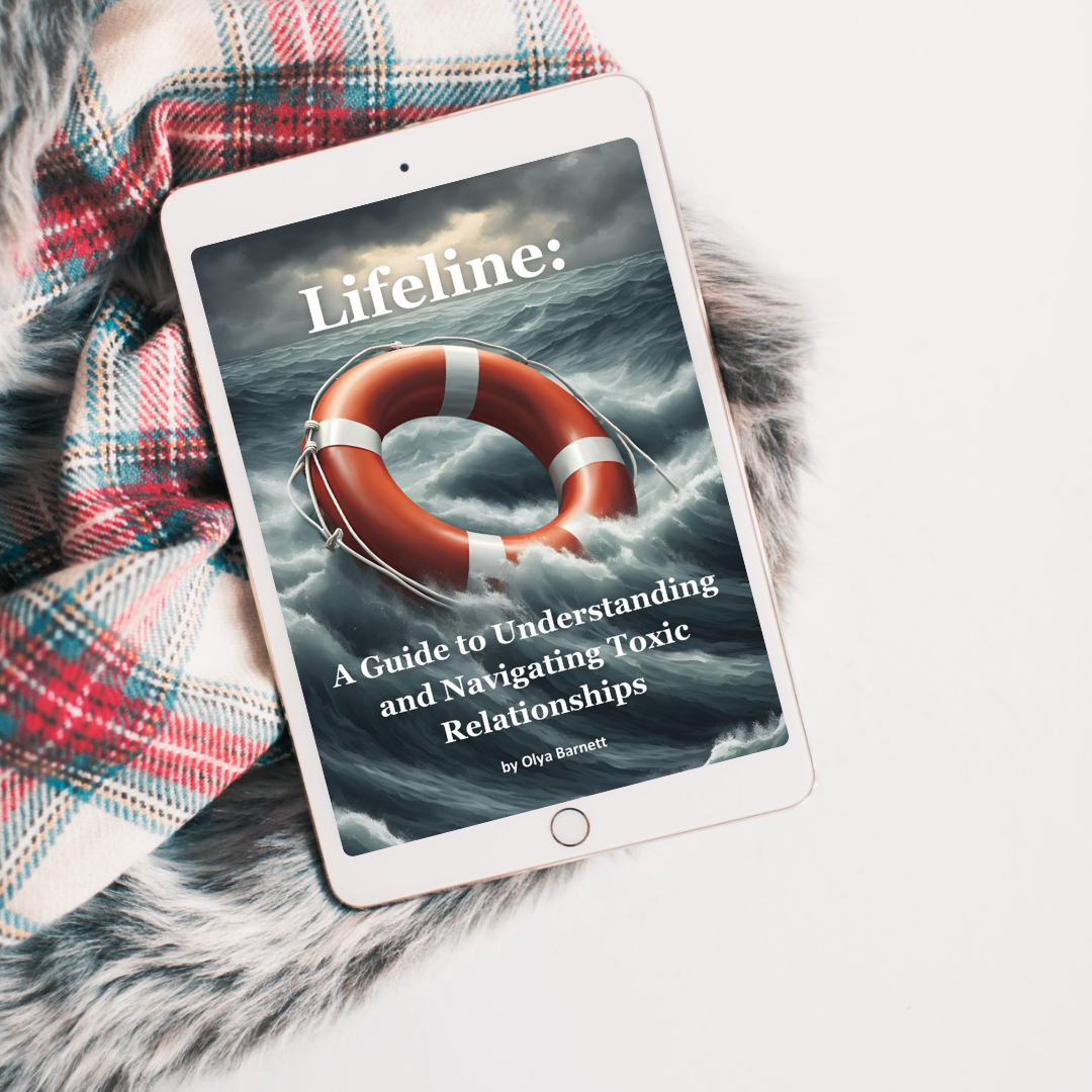 Lifeline ebook mockup on a cozy blanket