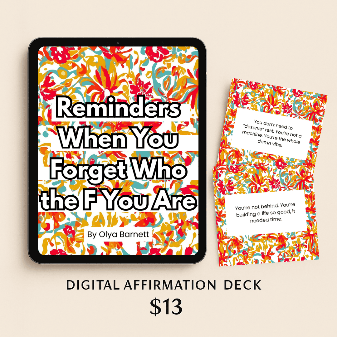 Reminders affirmation deck mockup