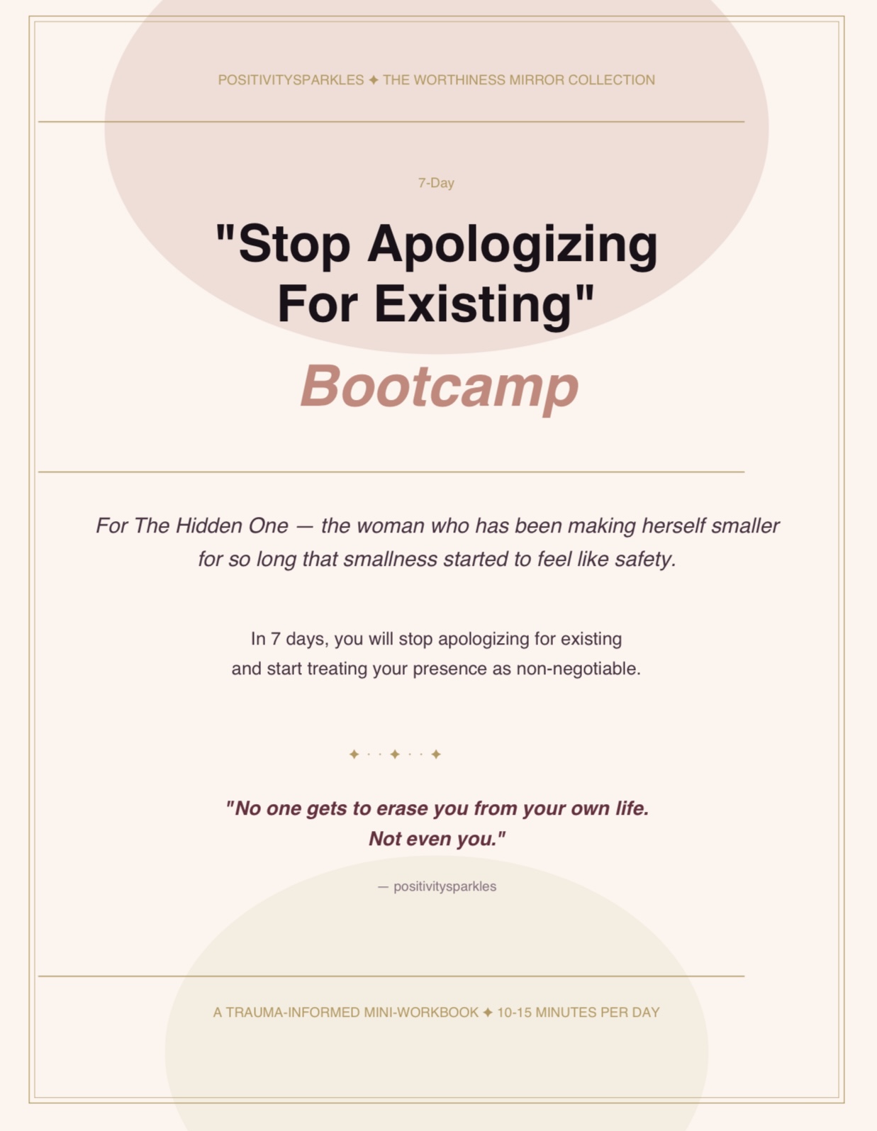 stop apologizing for everything